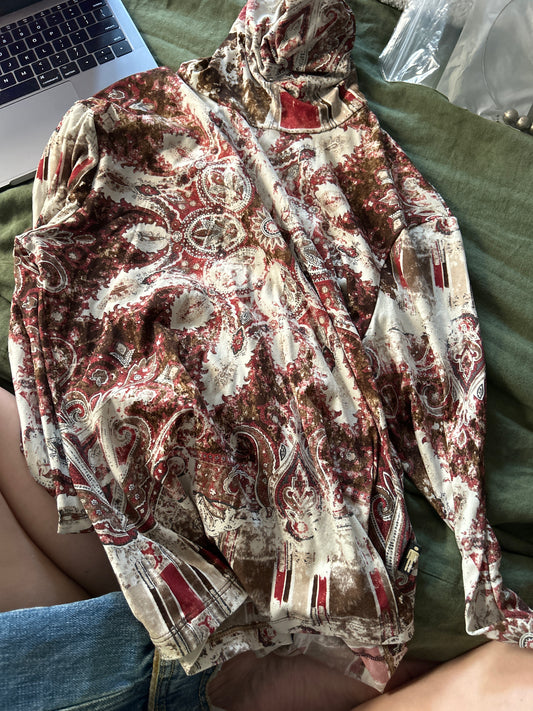 JPG Jean's graphic turtleneck top 01508T