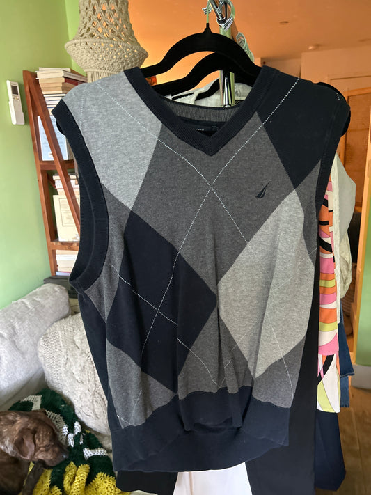 Nautical sweater vest