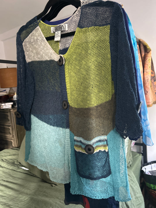 Curio net cardigan