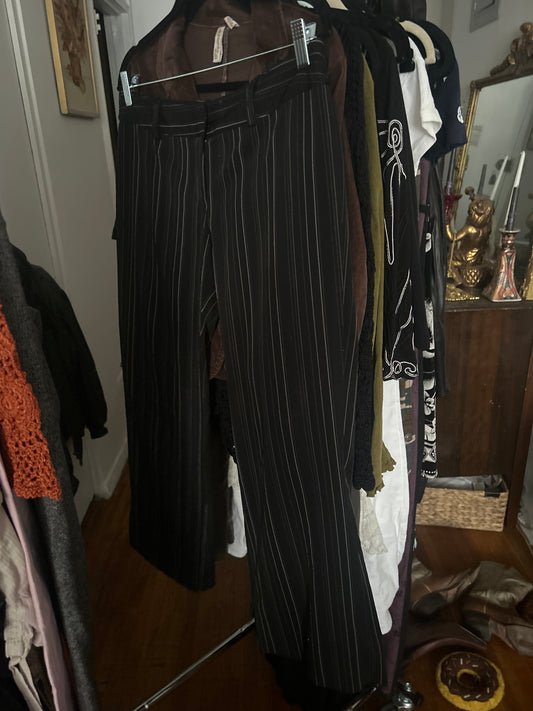 Black pinstripe trouser