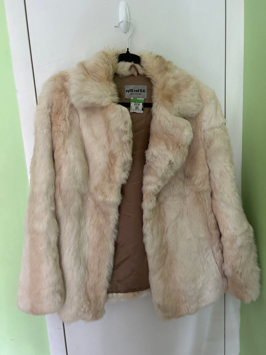 White rabbit fur coat AS IS