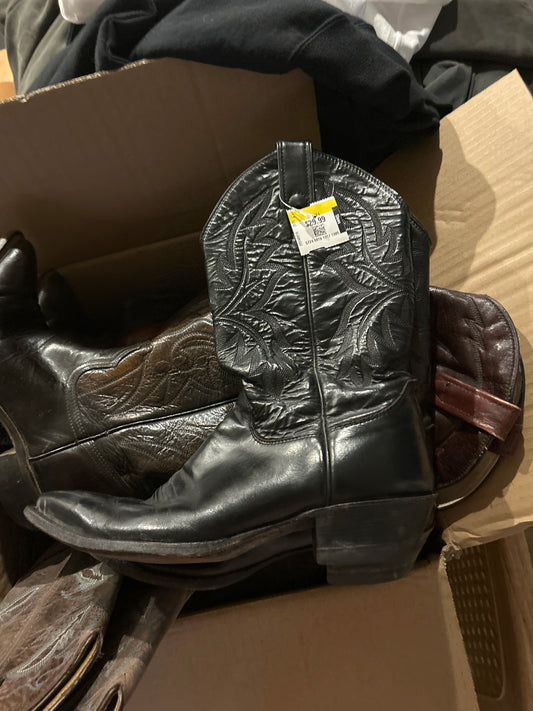 STREET RAT - black cowboy boots