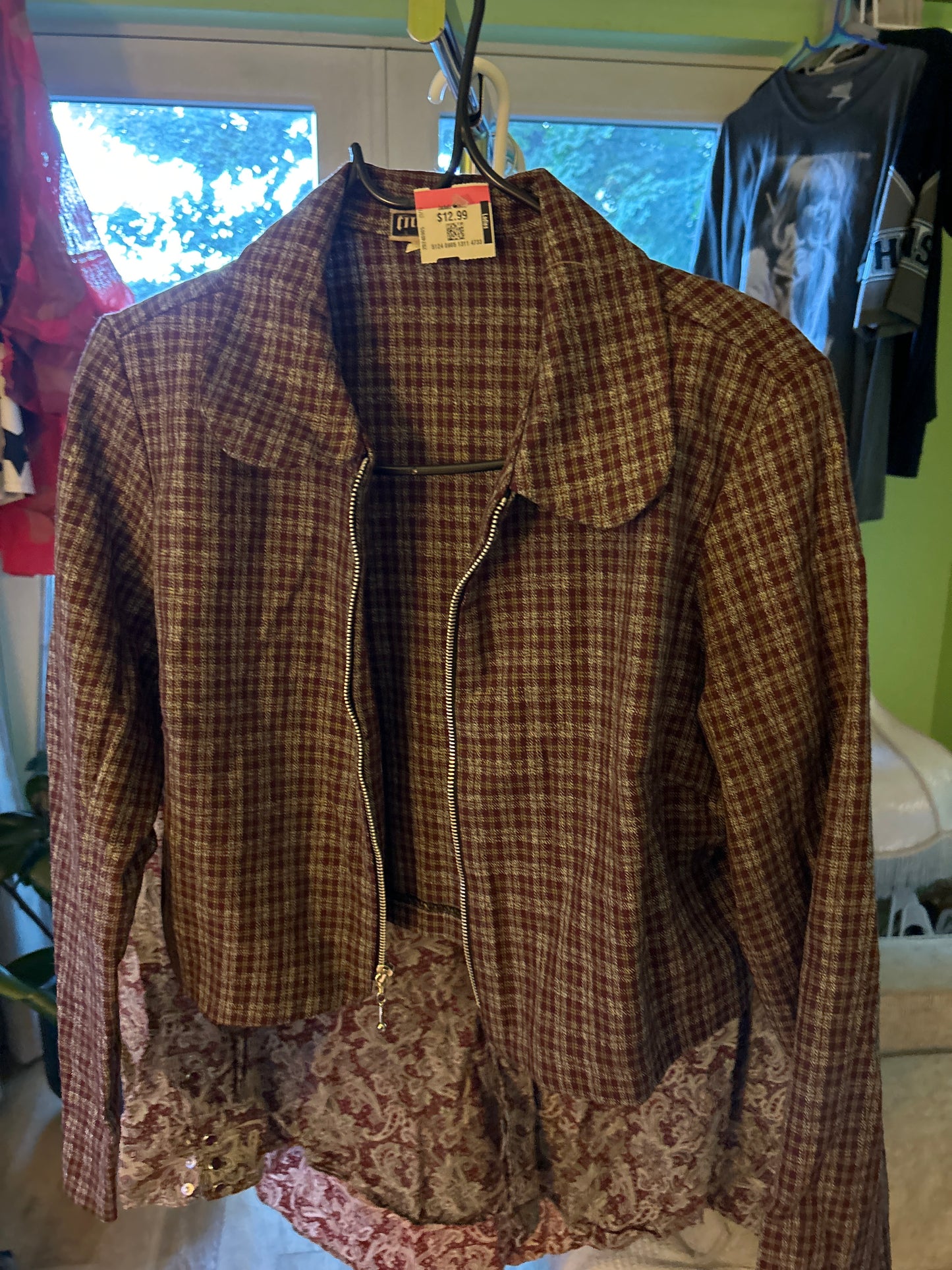 Timeless cropped plaid jacket