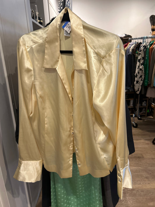Butter yellow silky top