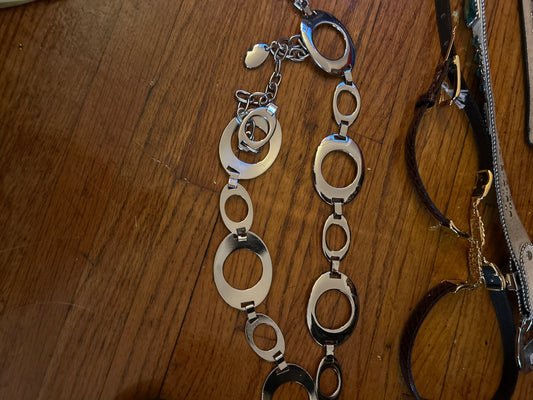 JM belt oval silver 149