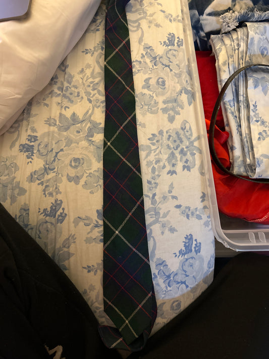 Classic plaid tie