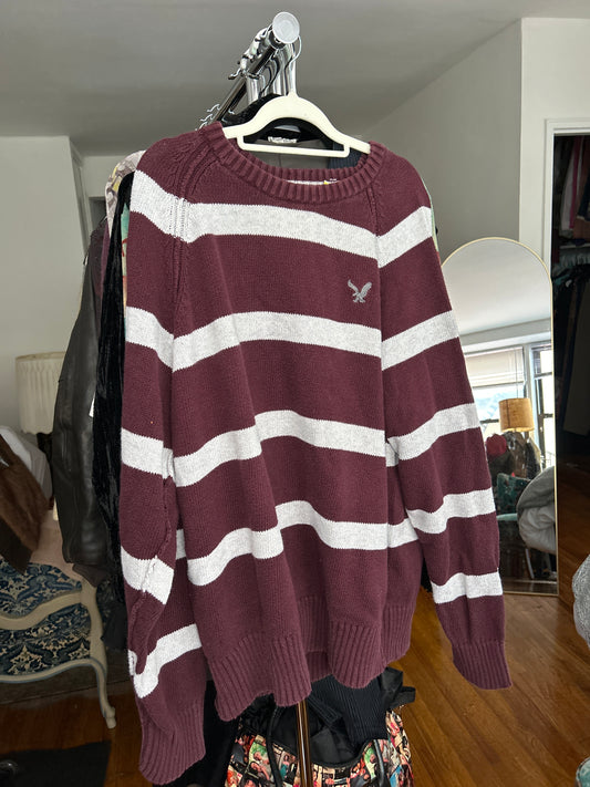 American eagle burgundy sweater