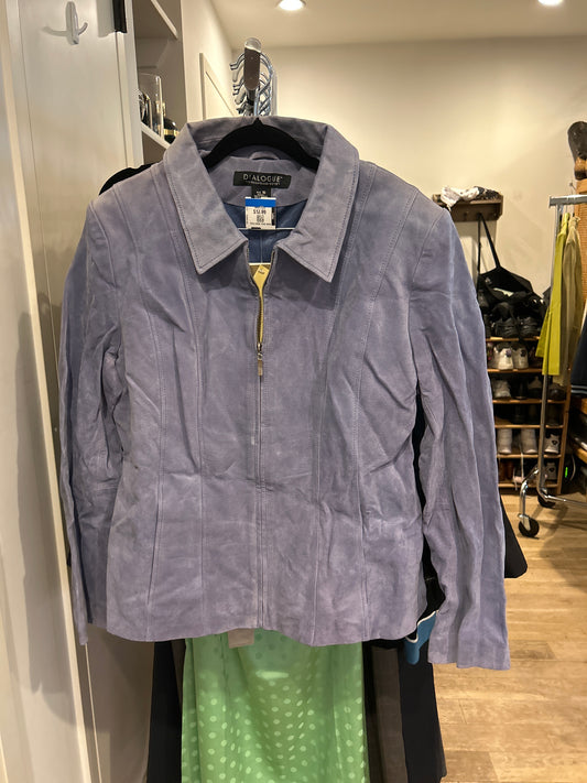 Dialogue purple suede jacket