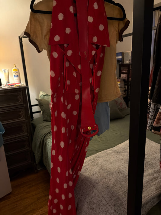 Dress red polka JM 4
