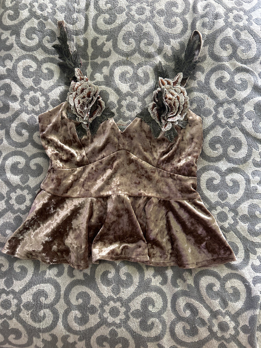 Charlotte Russe velvet tank