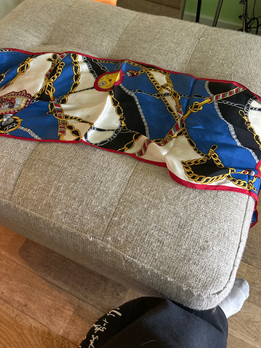 Chain print scarf