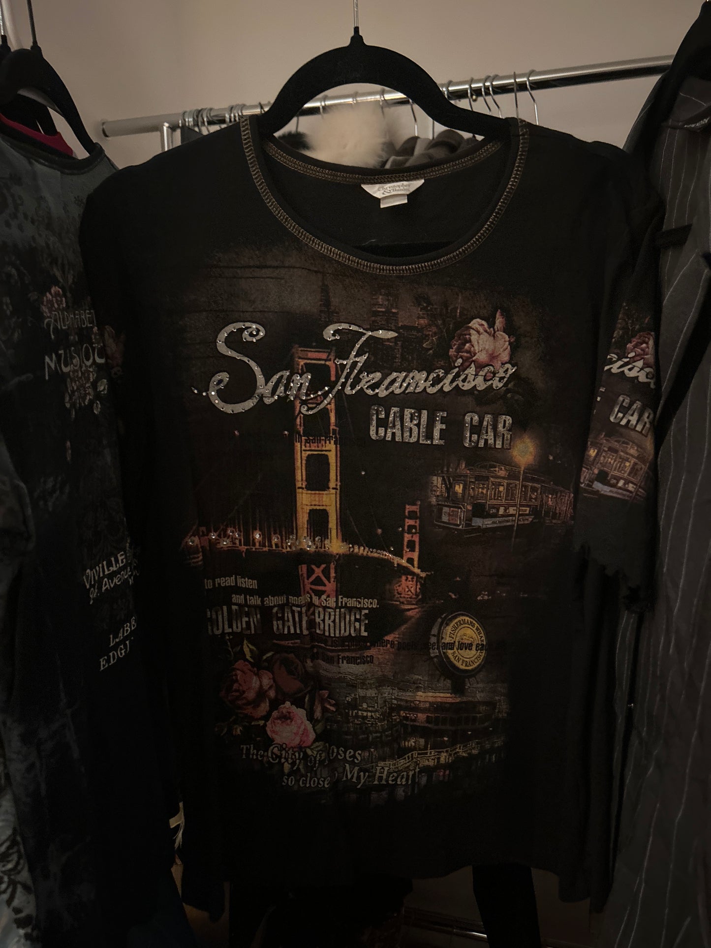 San Francisco cable car graphic T-shirt