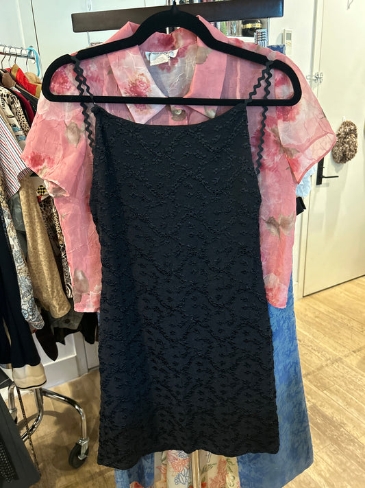 Black backless dress
