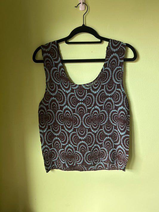 psychedelic print tank top