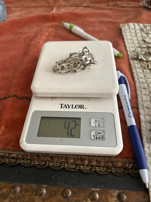 Curb chain puffy mariner bracelet 0150A5