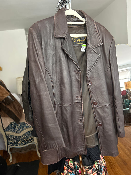 Raffaelo brown leather jacket