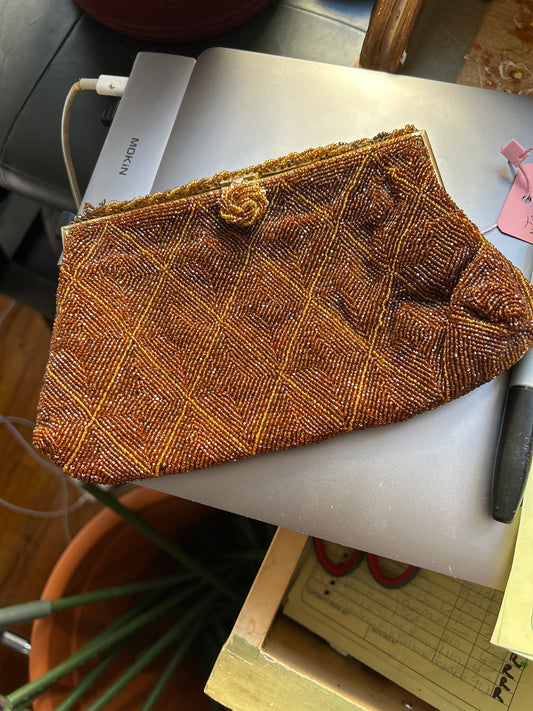 JM 232 beaded copper bag