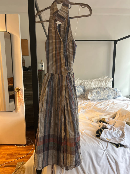 Cotton halter dress