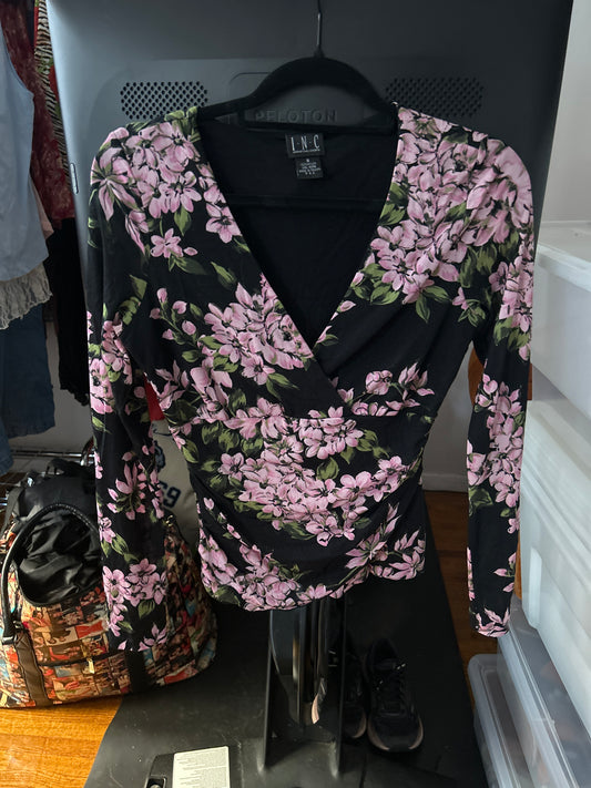 Pink floral top
