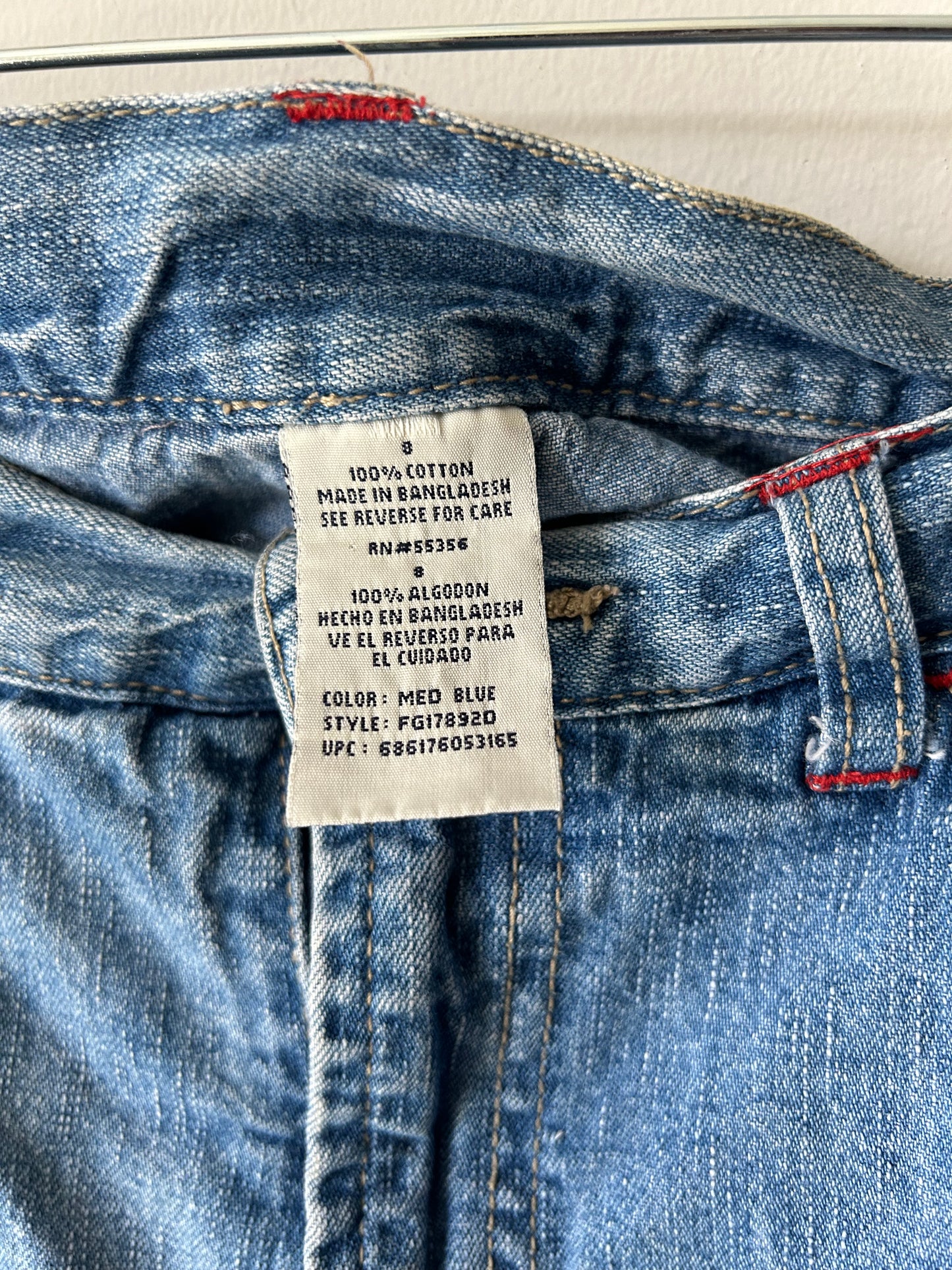 denim cargo mini skirt/skort