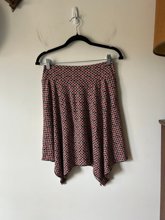 very y2k circle print skirt