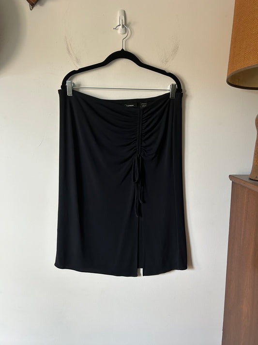 vintage black scrunch skirt