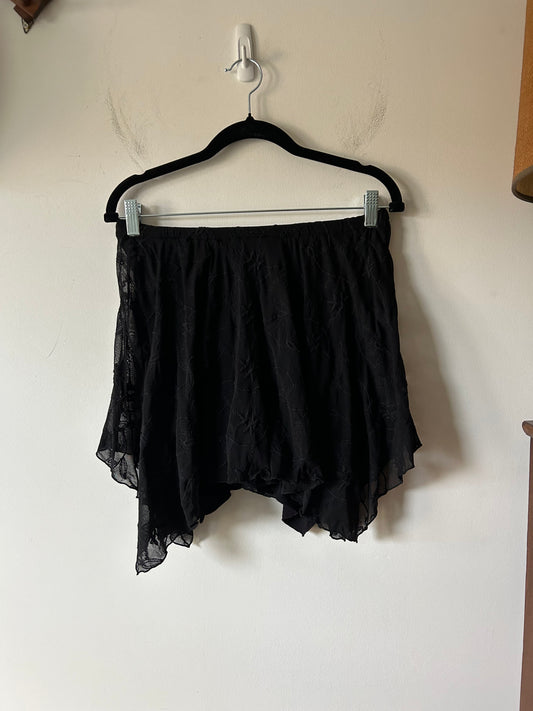 y2k free people black fairy skirt
