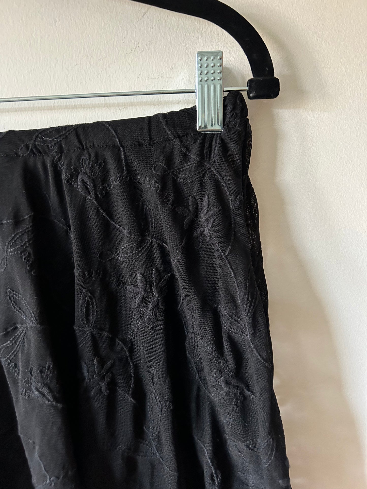 y2k free people black fairy skirt