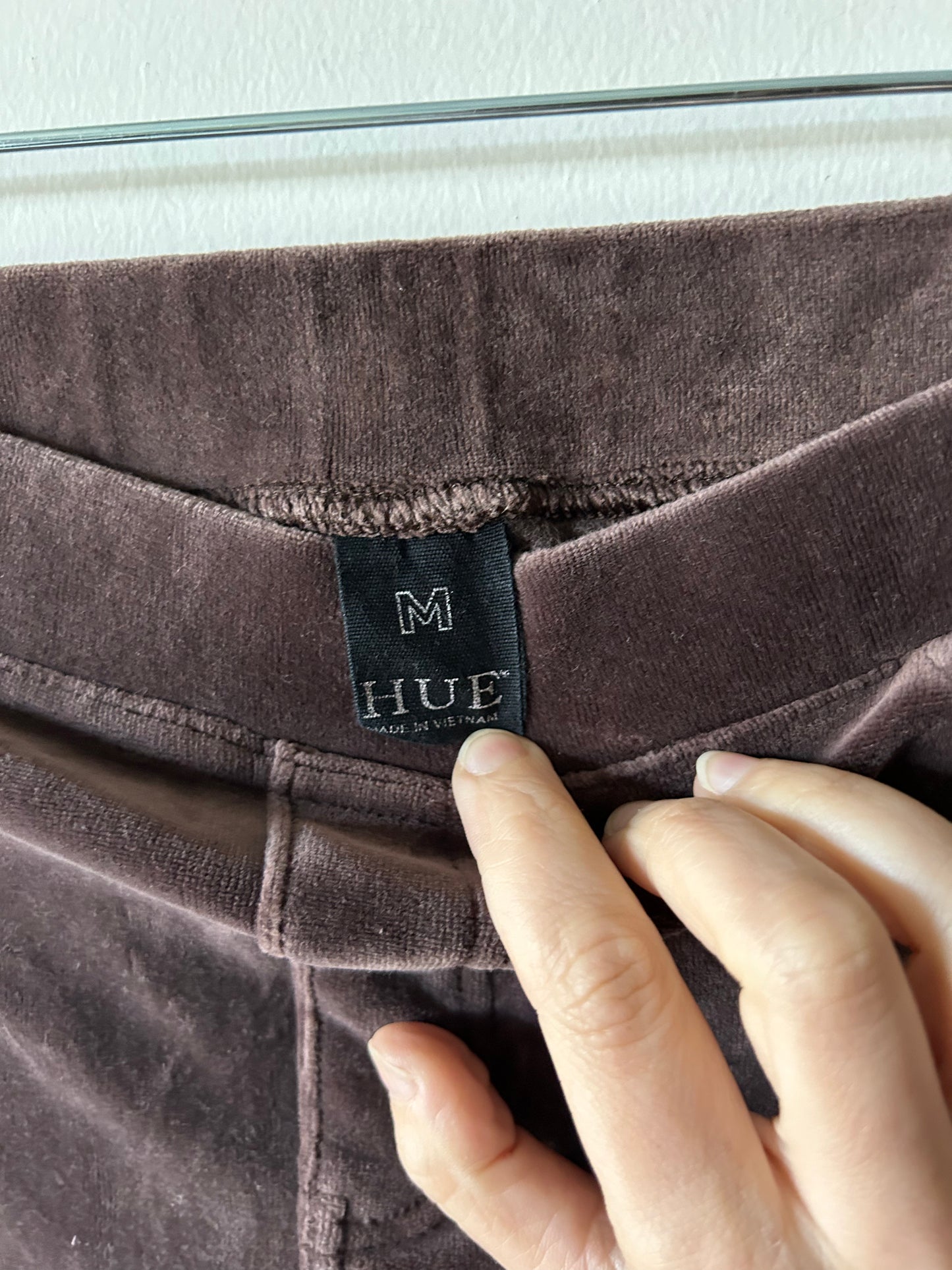 brown velour mini skirt
