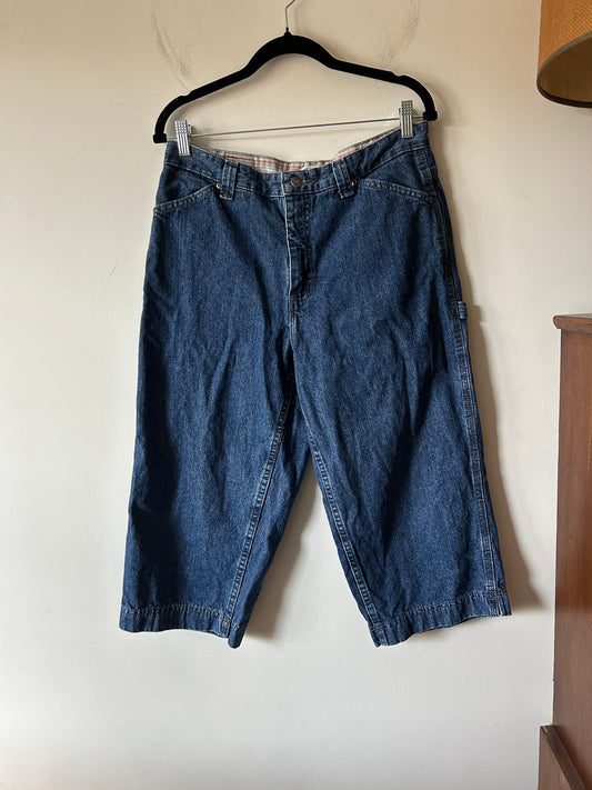 y2k Lee denim shorts/cropped pants
